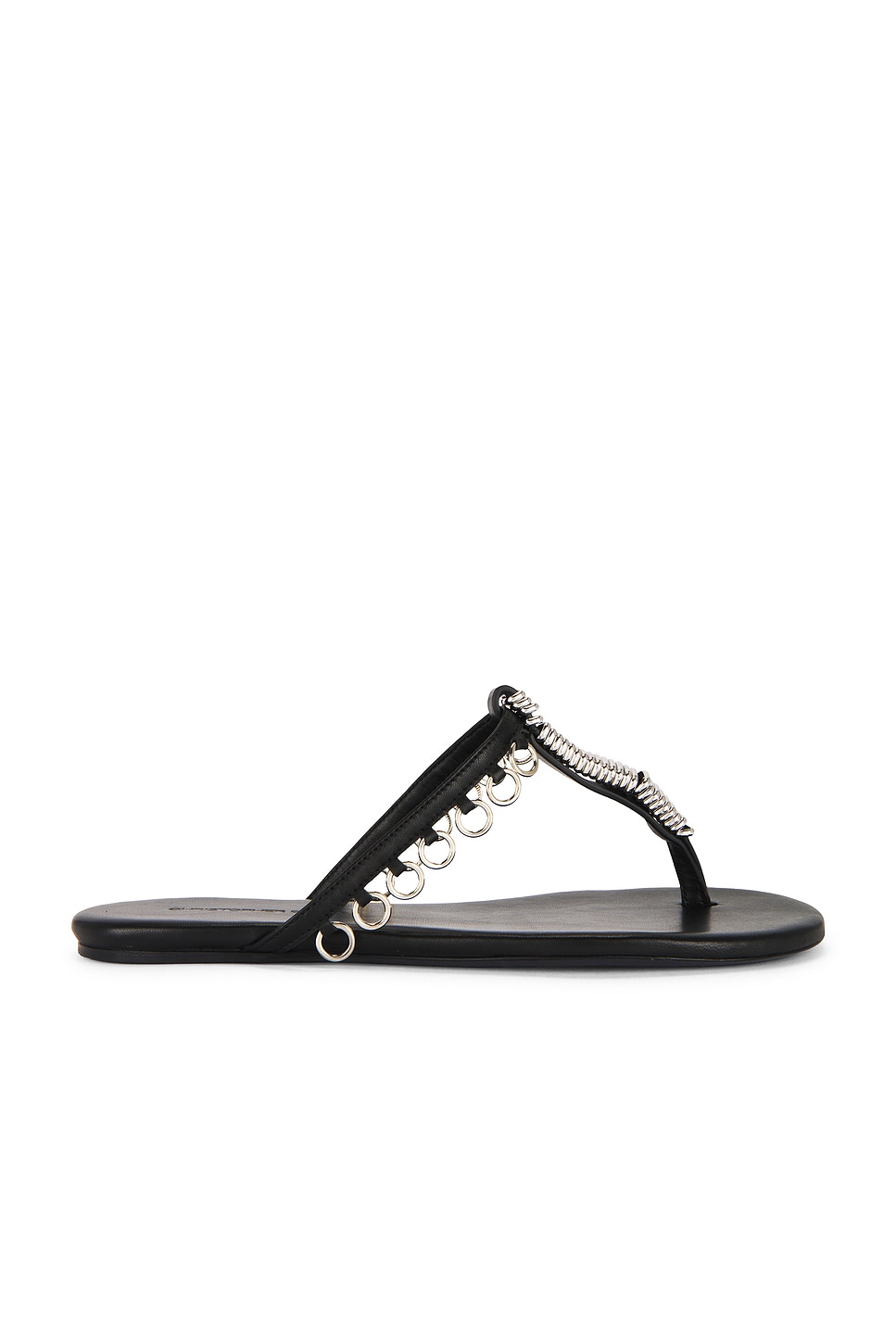Christopher Esber Pierced Flip Flop in Black - Black. 37 also in