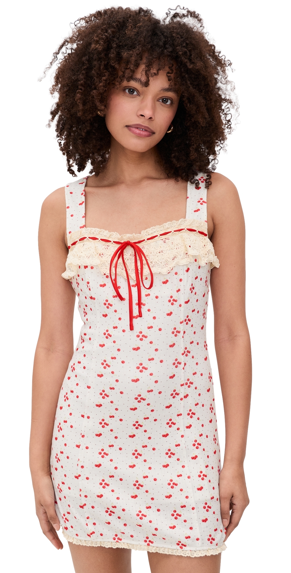 Floral Mini Dress Cream