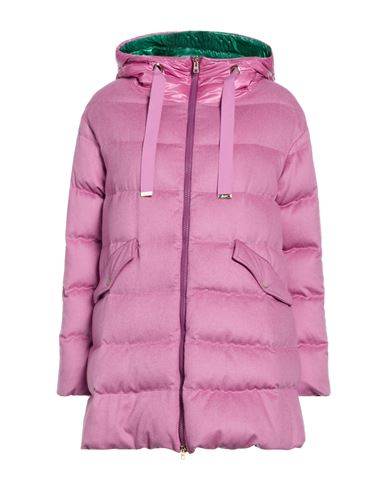 Woman Puffer Mauve Size 10 Silk, Cashmere