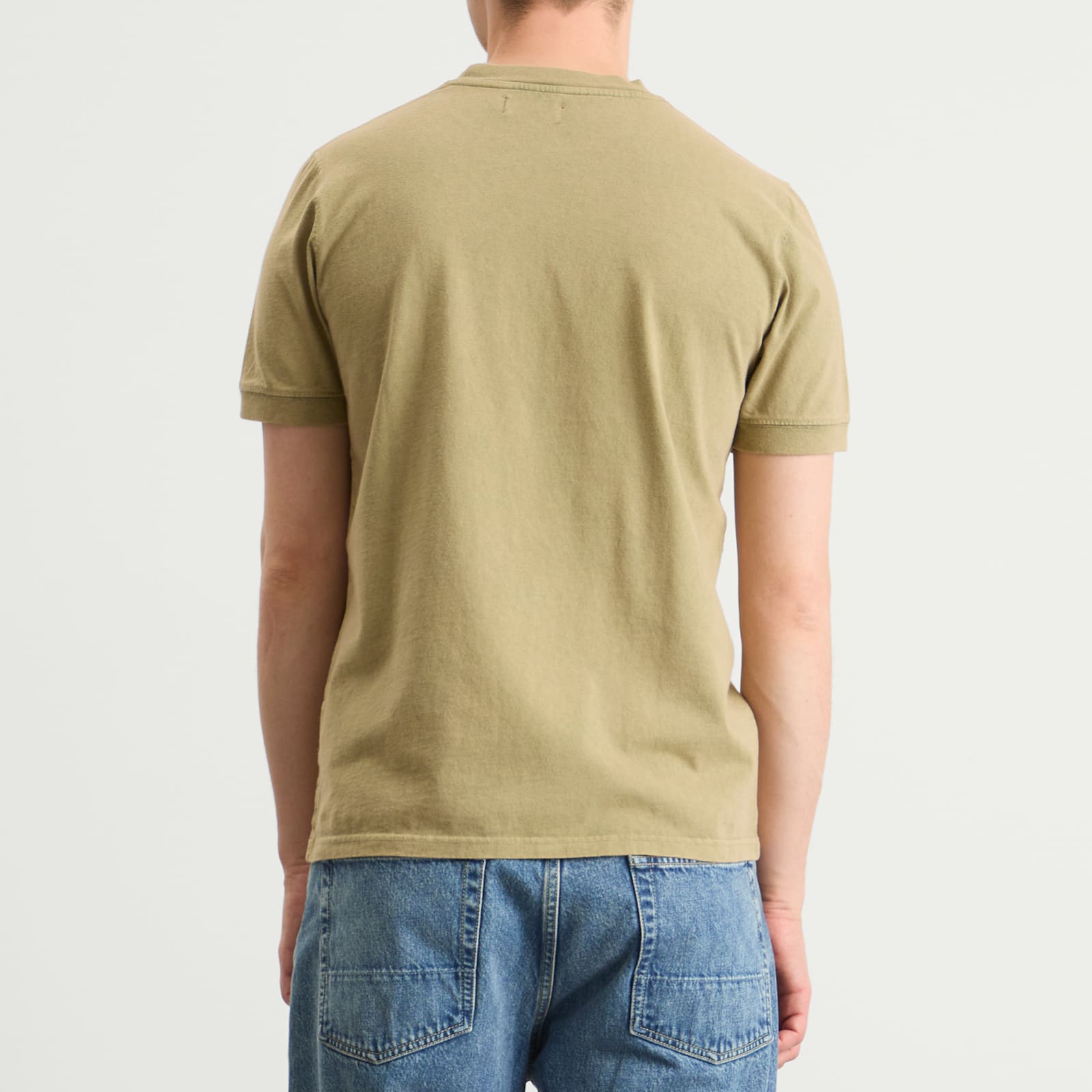 Men's Logo Vintage Ringer T-Shirt in Green