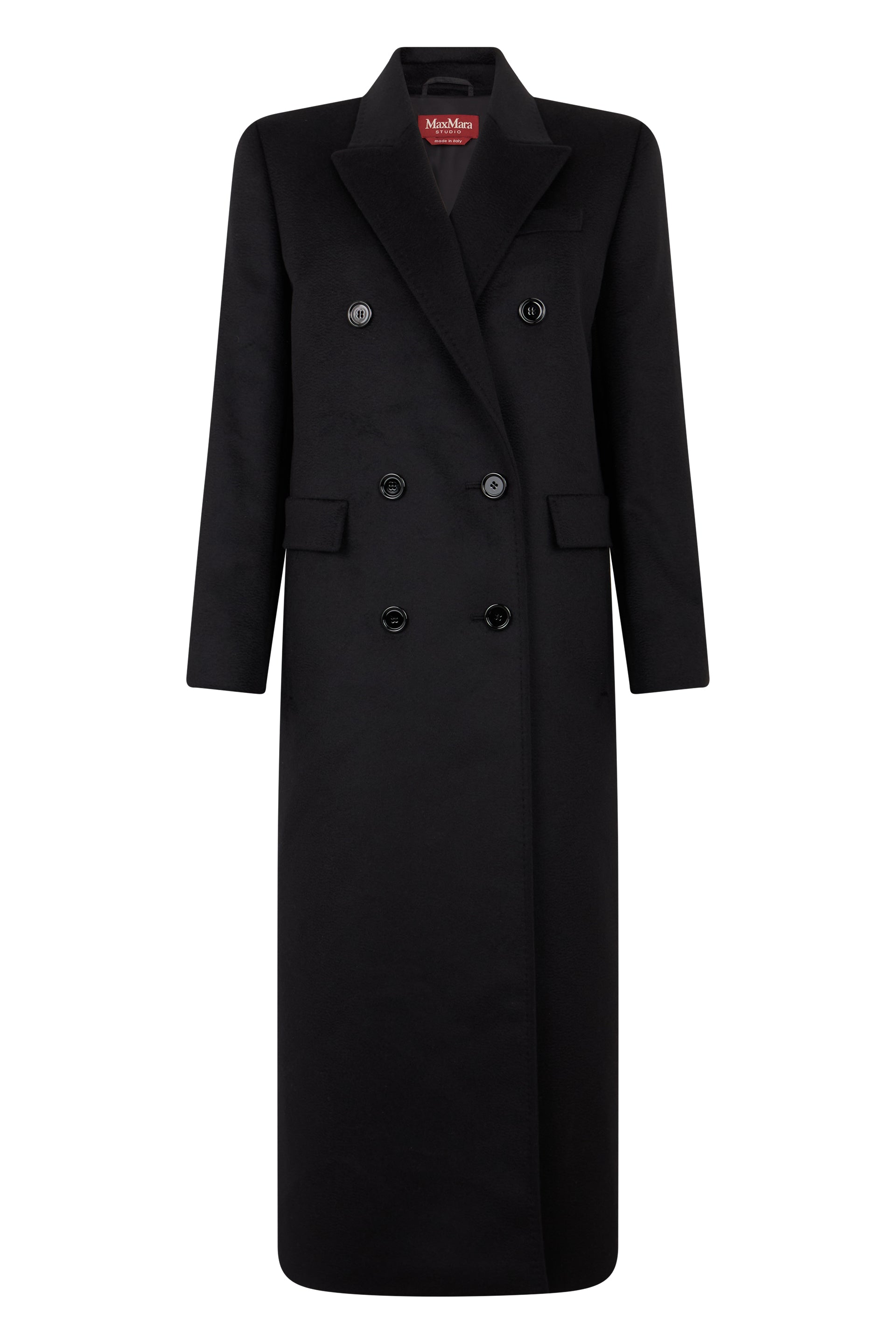 Double-Breasted Virgin Wool Long Jacket