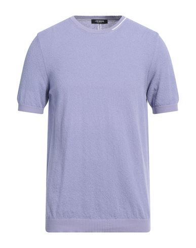 Man Sweater Lilac Size 40 Cotton, Polyamide