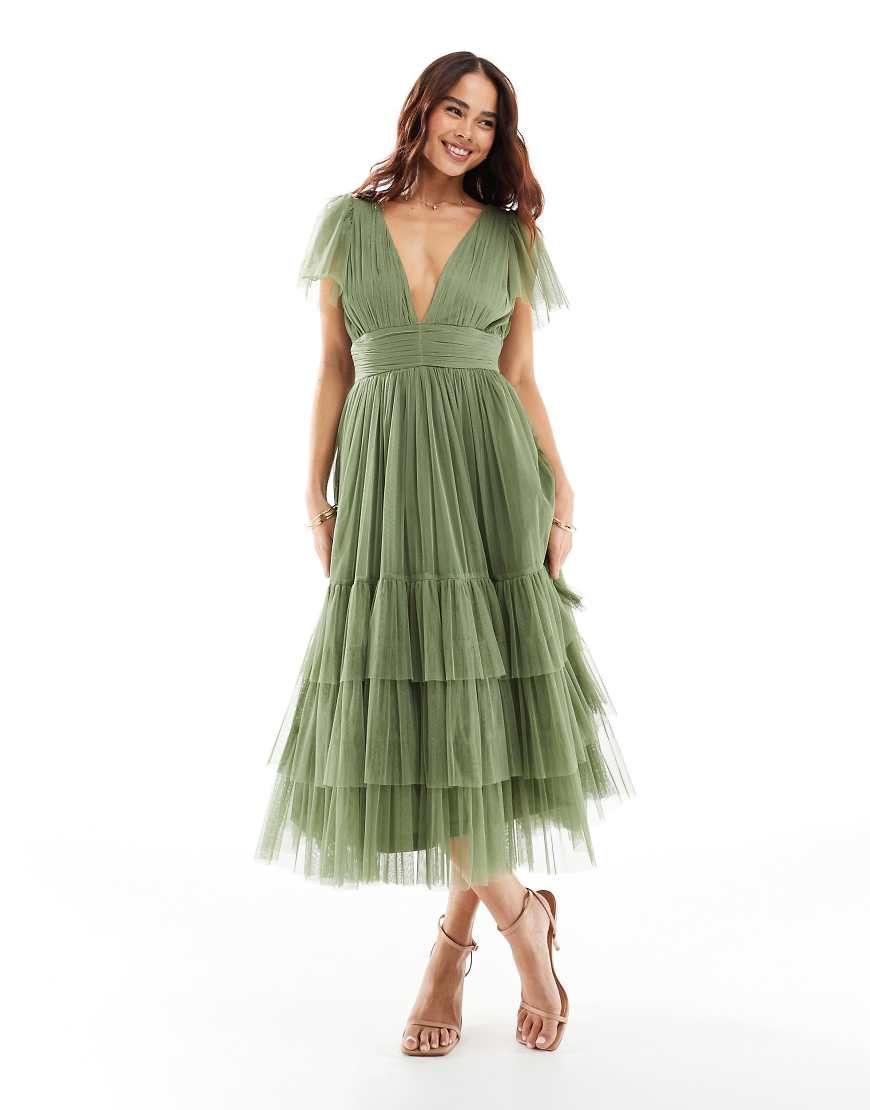 chinese dress ladies Olive Green Mismatched Fashion Silk Satin Sheath With Slit Long Bridesmaid  Dresses, CB0307 main image 1