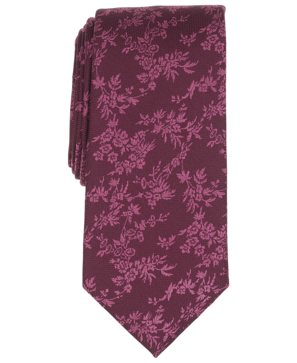 Men's Camaret Floral Tie - Wine