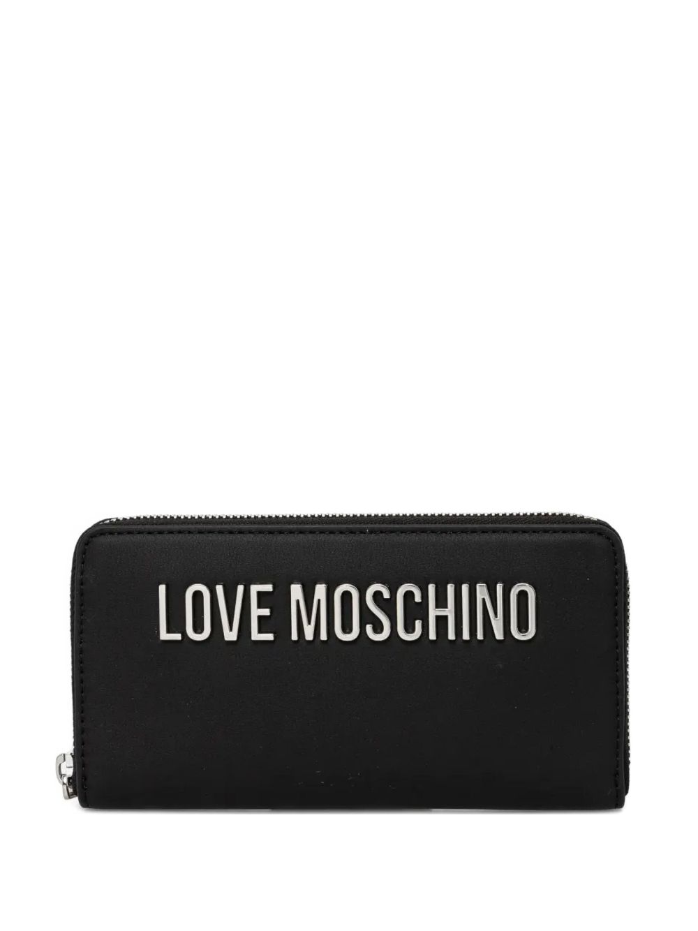 Love Moschino logo-lettering wallet - Black