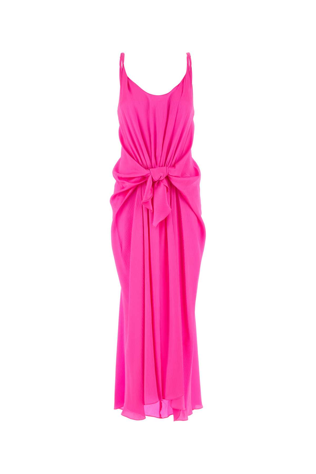 JW Anderson - front knot pleated maxi v neck dre
