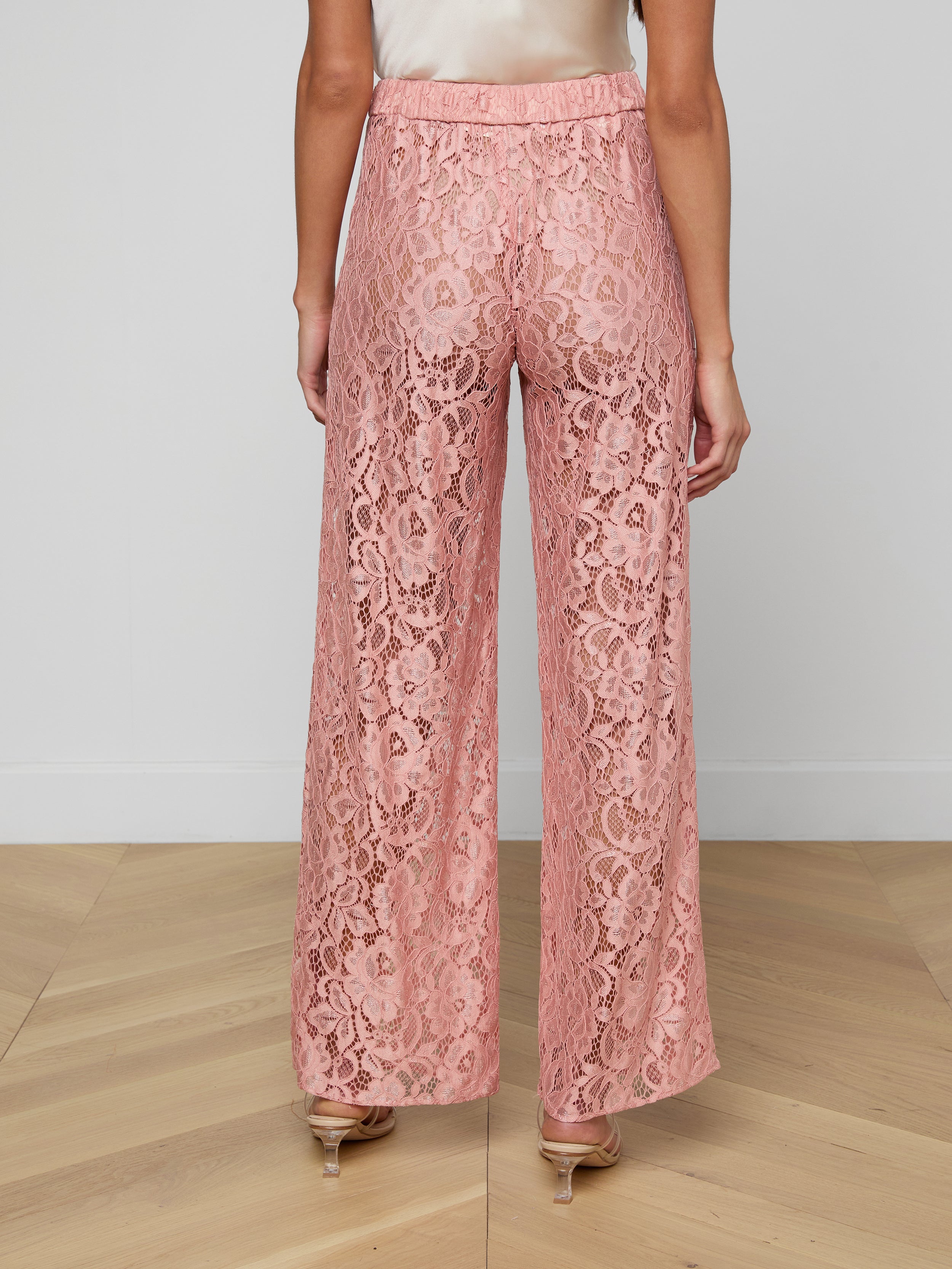 Tavia Lace Trouser In Parfait