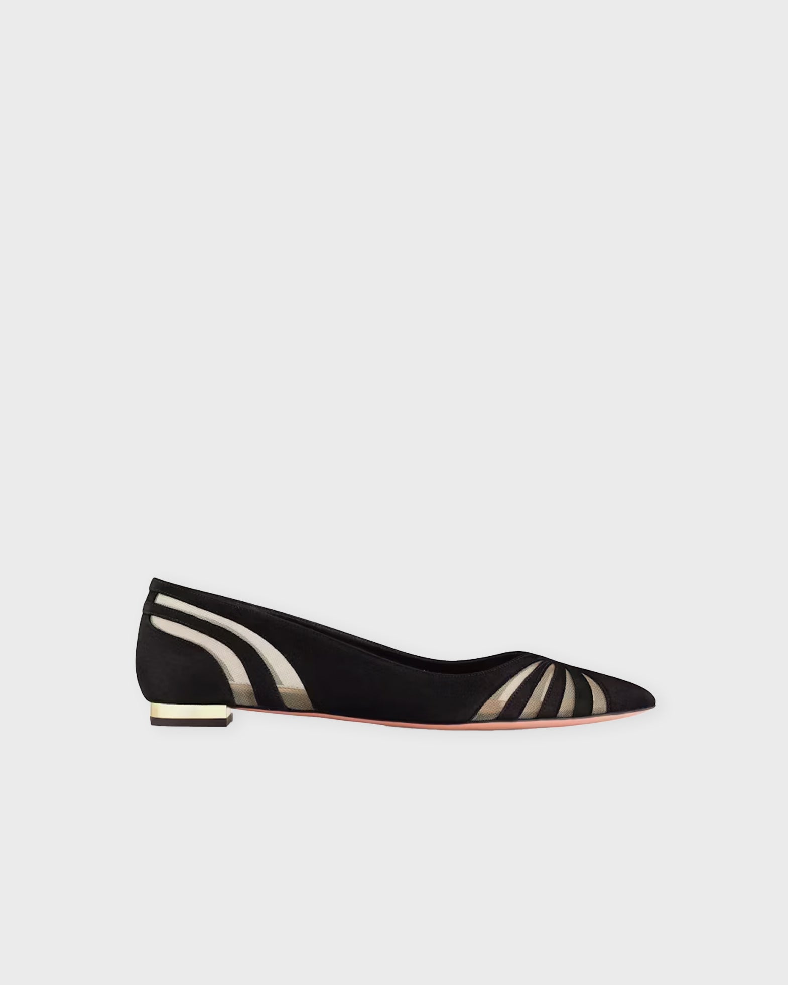 AQUAZZURA Ballerina The Spy Flat Black EUR