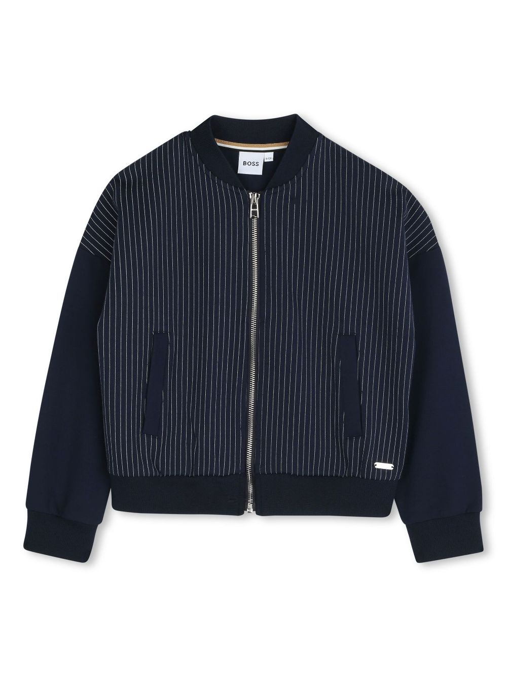 Striped bomber jacket - Blue