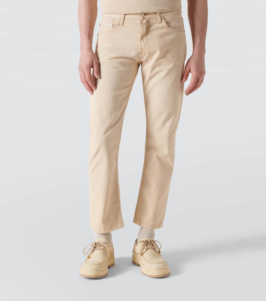Cotton slim pants