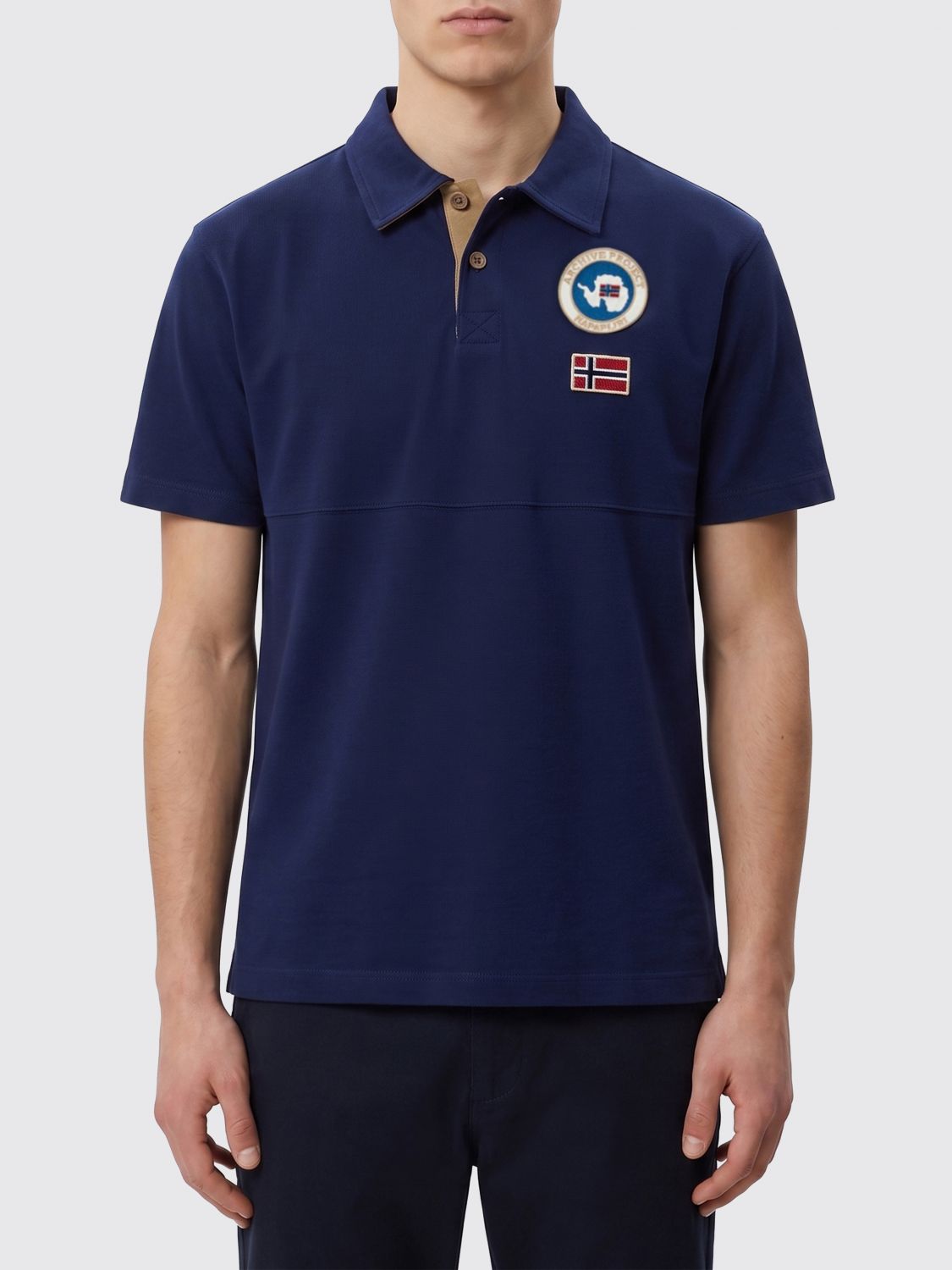 Polo Shirt Men color Blue