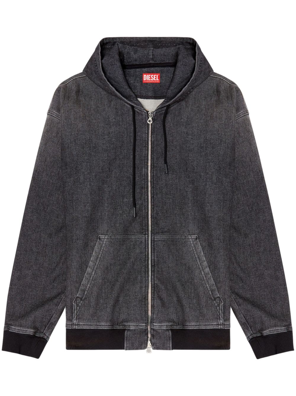 Giri Track zipped hoodie - Black