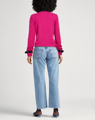 Woman Cardigan Fuchsia Size 8 Cashmere, Wool
