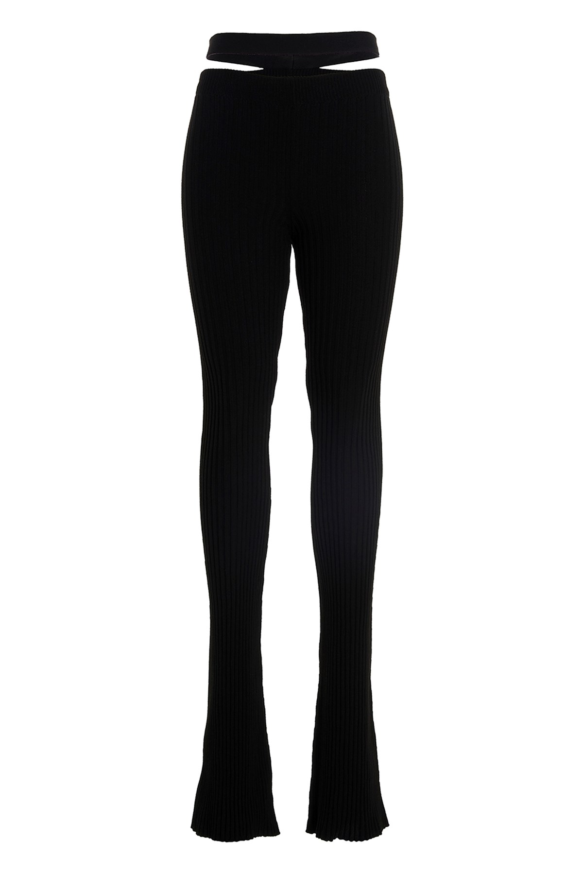 Ribbed Flared Trousers