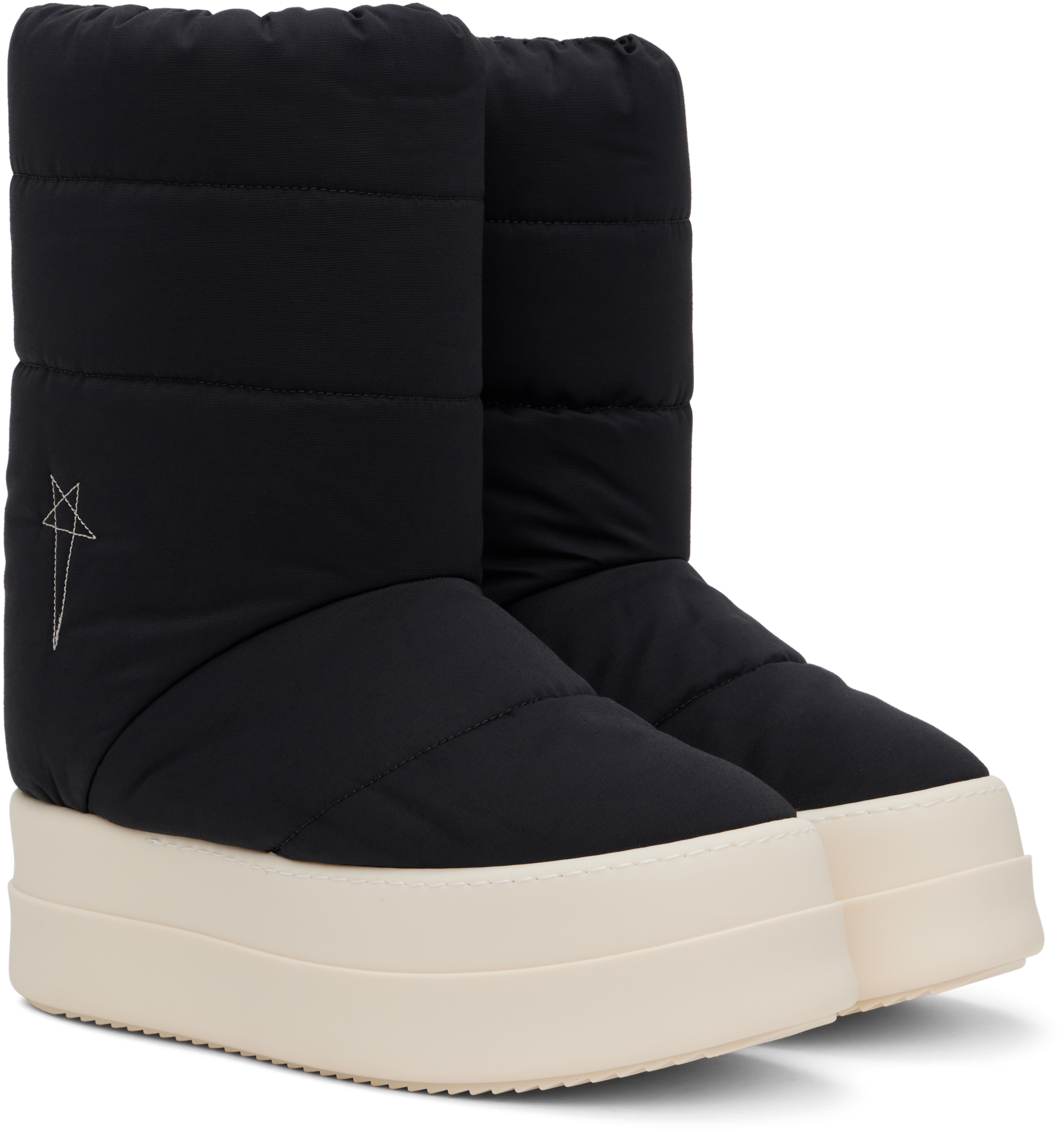 Rick Owens DRKSHDW Black Porterville Mega Bumper Lunar Boots
