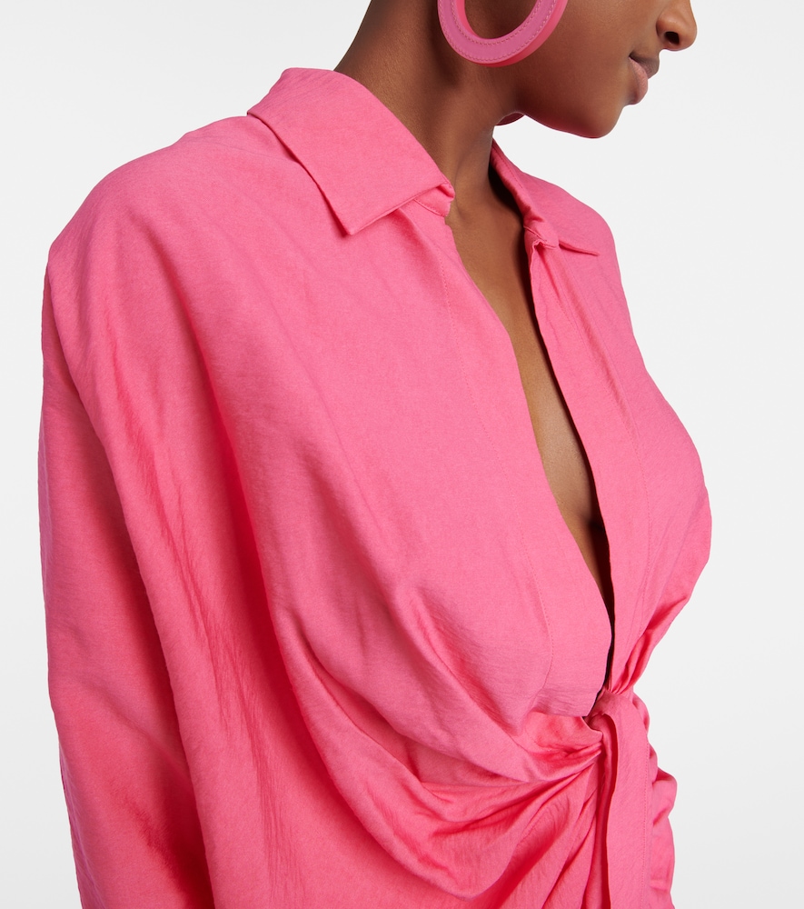 La Robe Bahia tie-detail minidress