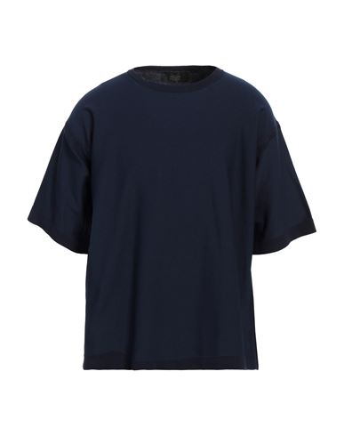 Maison Flâneur Man Sweater Navy Size 40 Polypropylene, Cotton