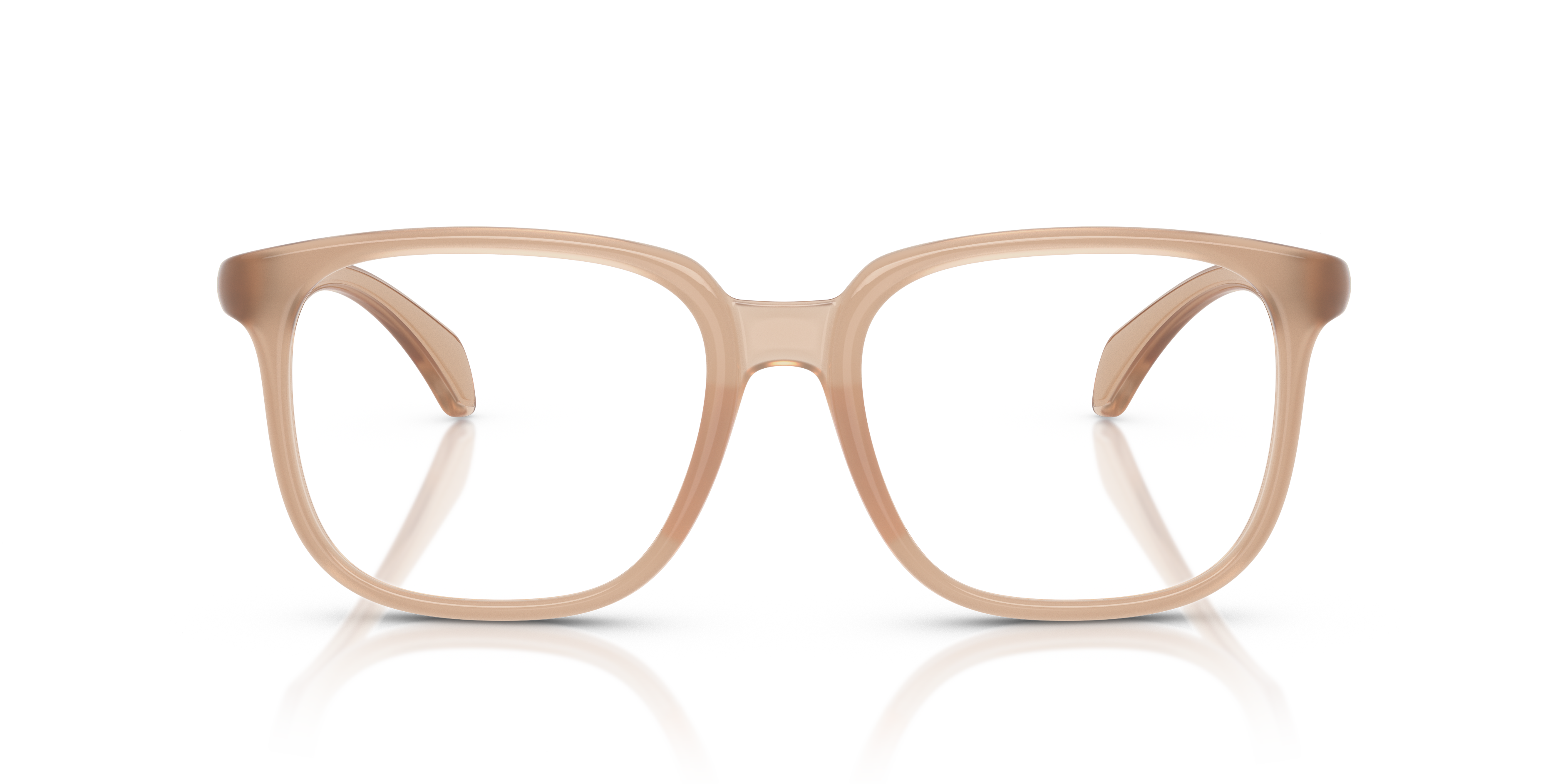 Moncler Unisex Moncler ME3003 5011 Monturas ópticas Inyectado Beige Transparente Cuadrada Norma