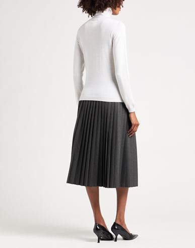 Woman Turtleneck Cream Size 4 Virgin Wool