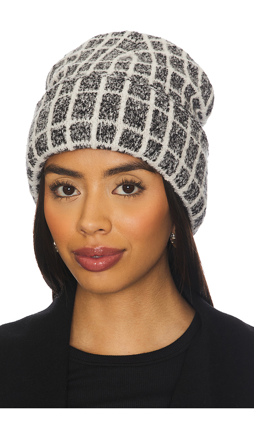 Varley Noel Knit Beanie in Charcoa