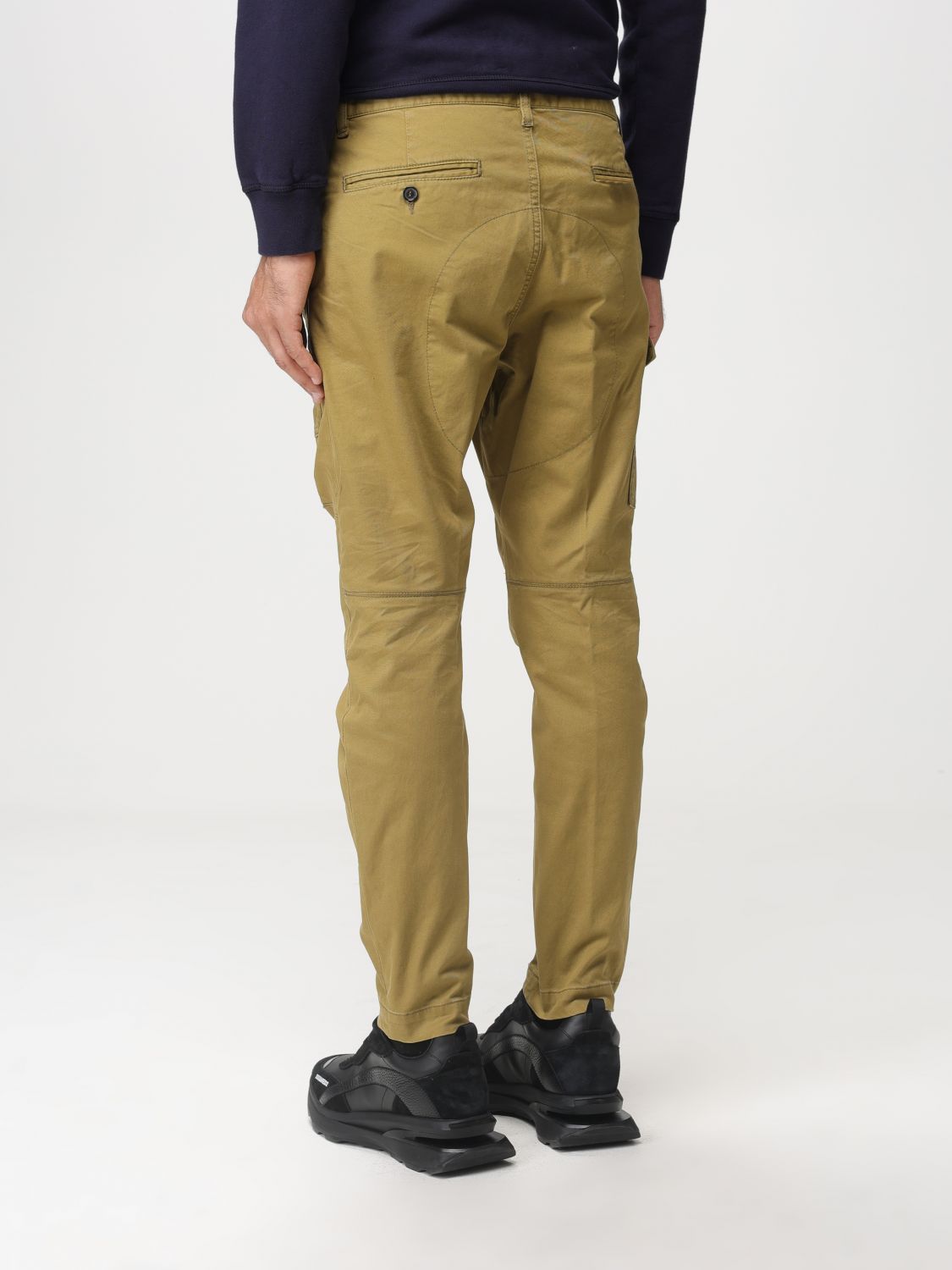 Pants Men color Military