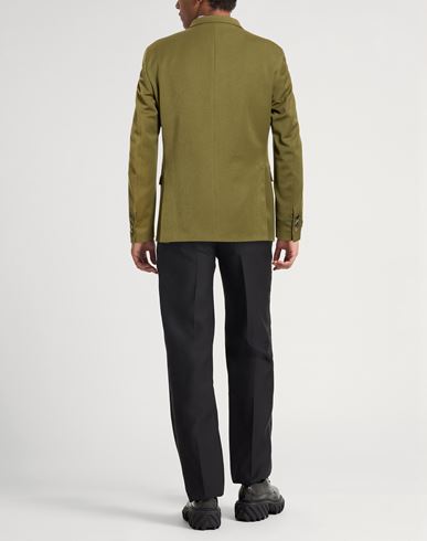 Family First Milano Man Blazer Military green Size 40 Polyester, Viscose, Wool