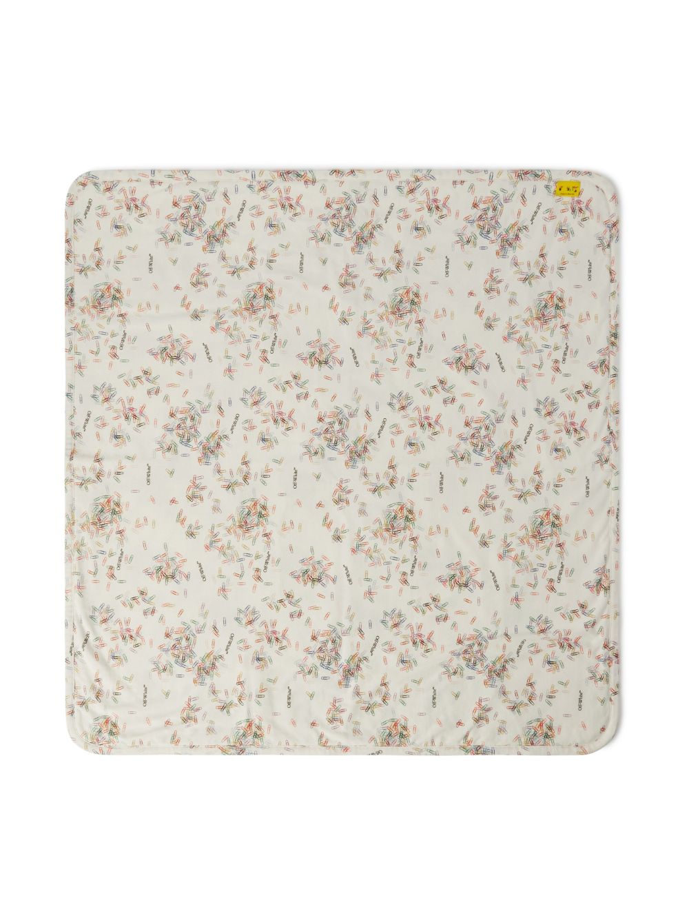 Paperclip-print cotton blanket