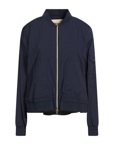 Woman Jacket Navy Size 6 Polyamide, Elastane