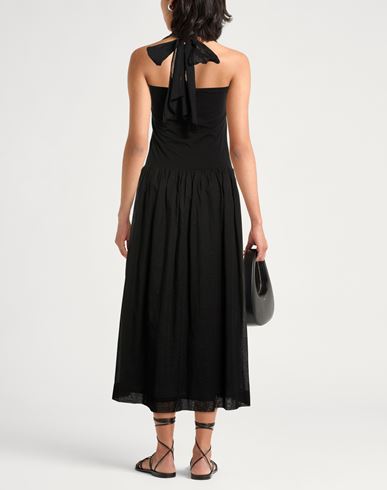 Woman Midi dress Black Size 2 Cotton