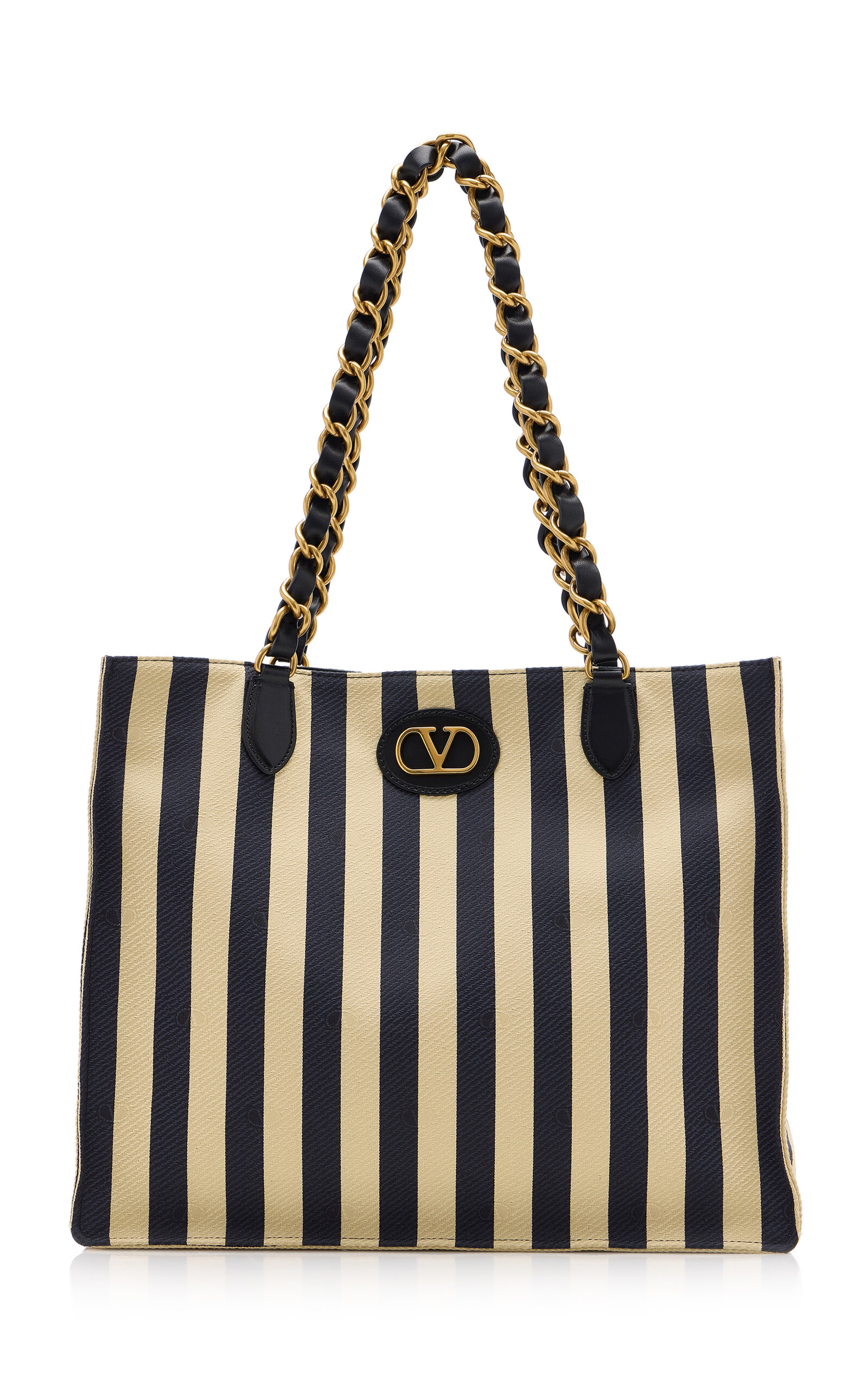 Tess Striped Denim Tote Bag - Moda Operandi