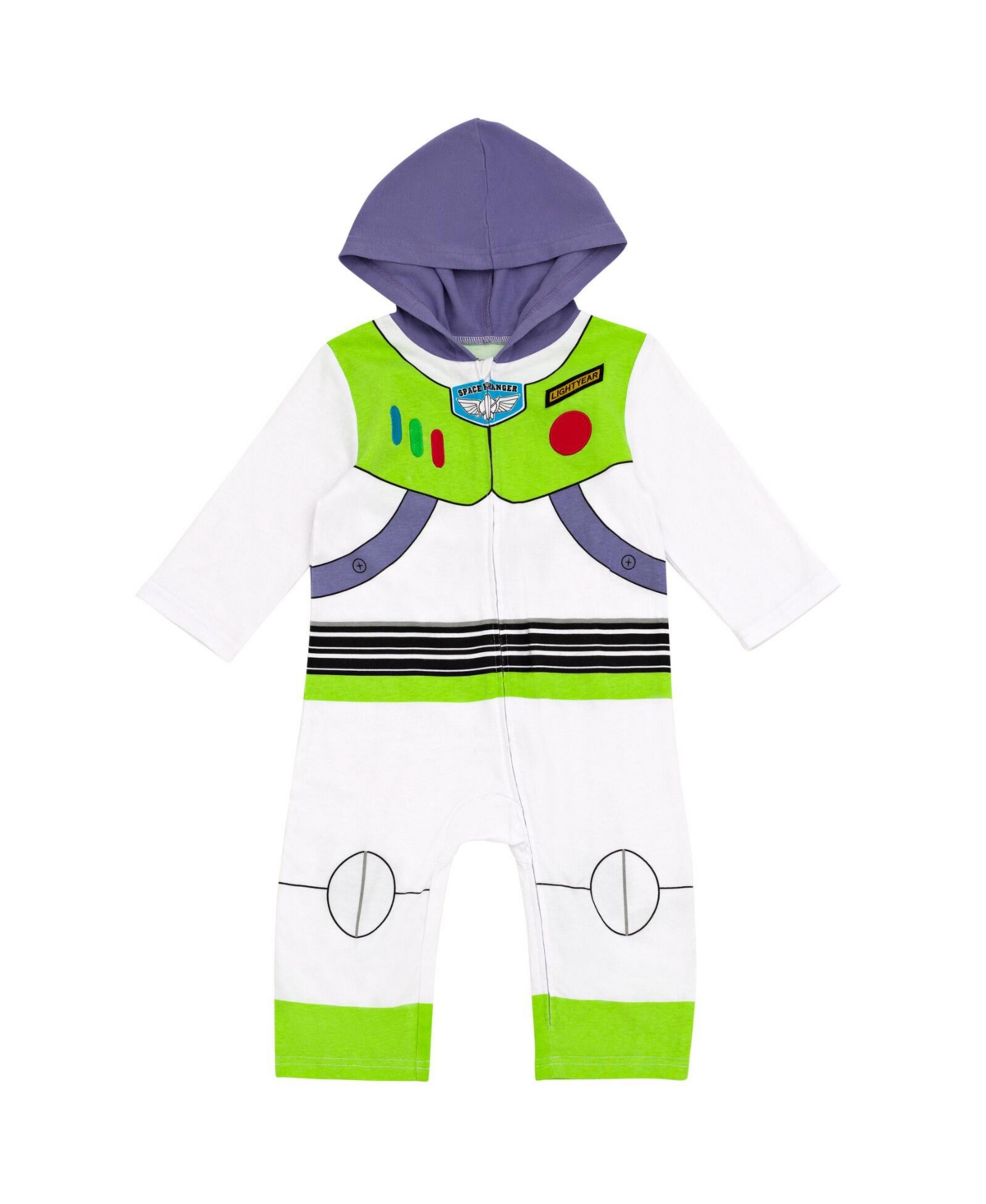 Toddler Boys Pixar Toy Story Buzz Lightyear Zip Up Cosplay Coverall Newborn to - Buzz lightyear coverall