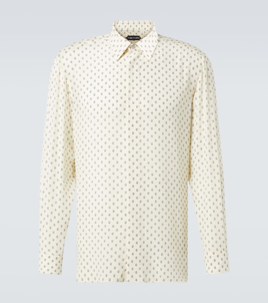 Paisley silk crêpe de chine shirt