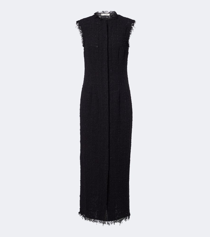 Lana cotton-blend tweed midi dress