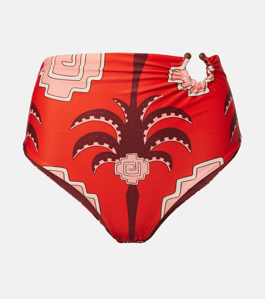 Taita printed high-rise bikini bottoms