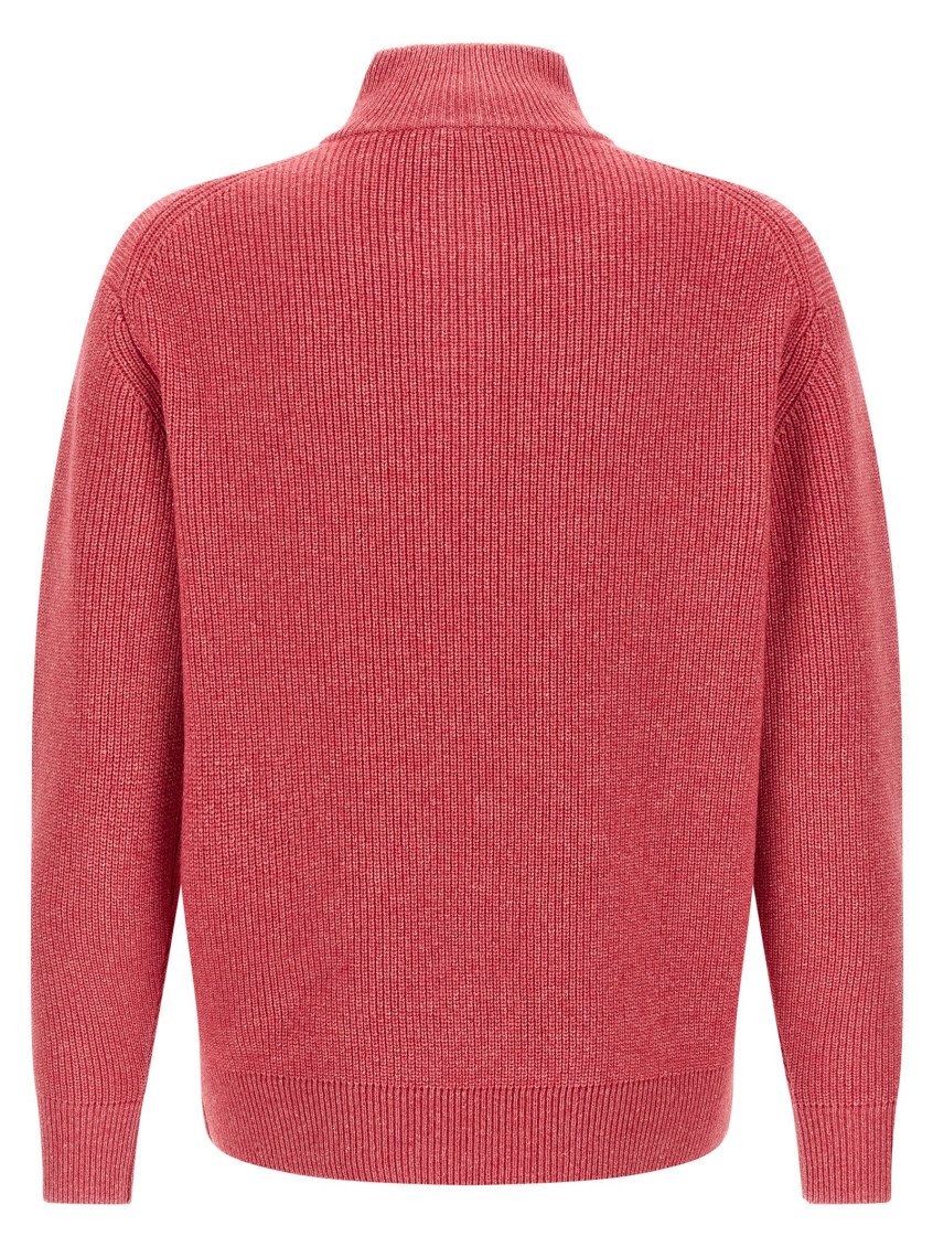 JW Anderson - high collar ribbed knit zip sweater