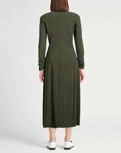 Malìparmi Woman Maxi dress Military green Size 8 Polyamide, Elastane