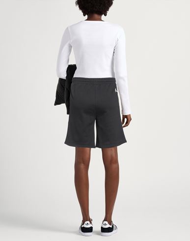 Woman Shorts & Bermuda Shorts Black Size S Cotton
