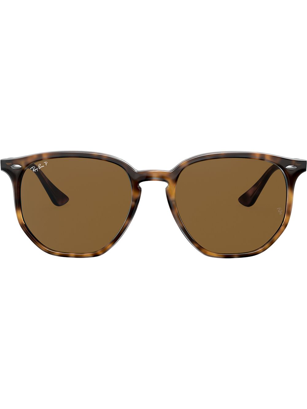 Hexagonal sunglasses - Brown
