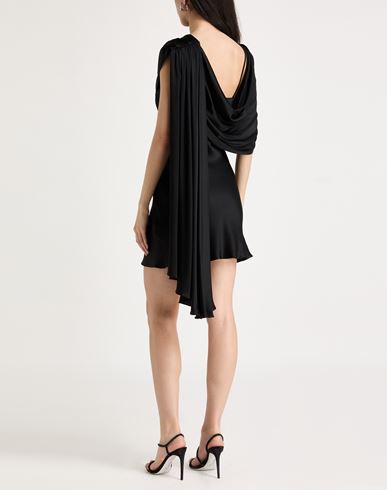 Woman Mini dress Black Size 2 Acetate, Silk