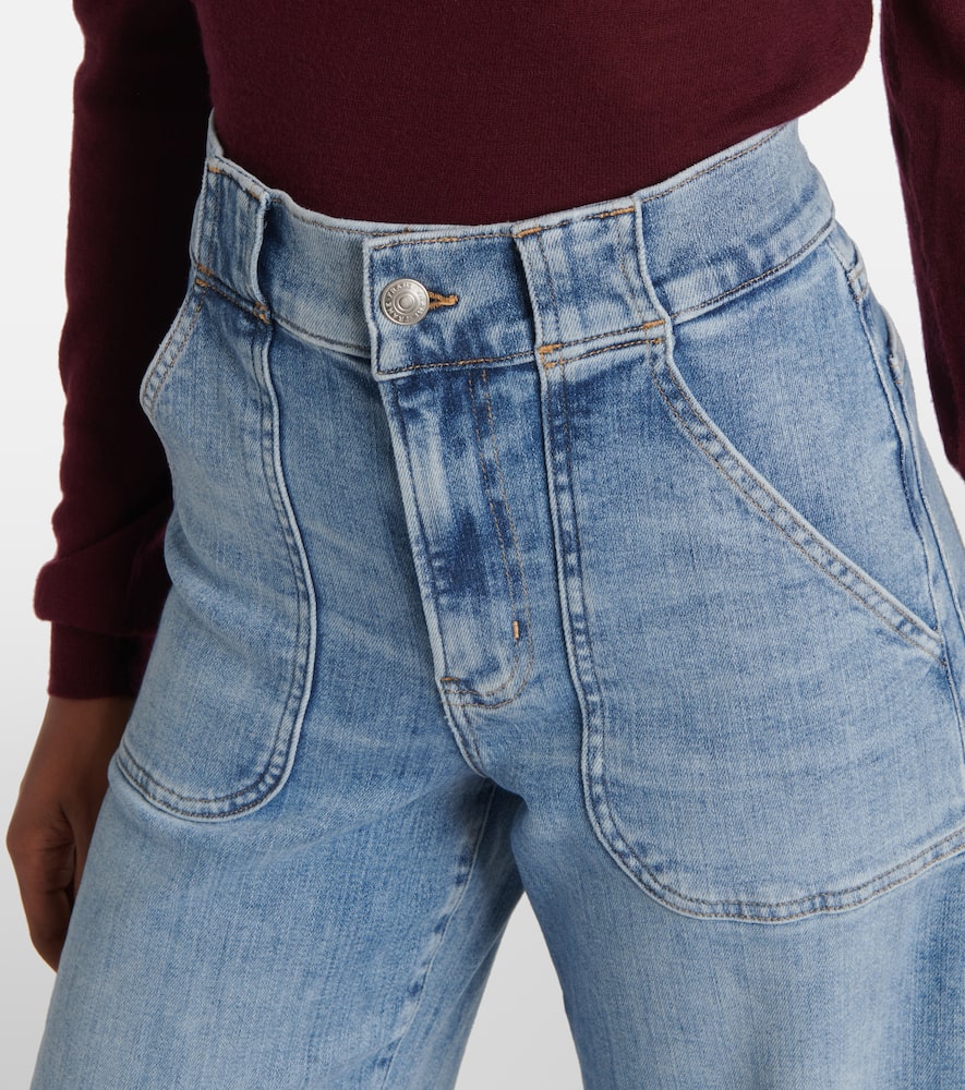 Modern Pocket high-rise wide-leg jeans