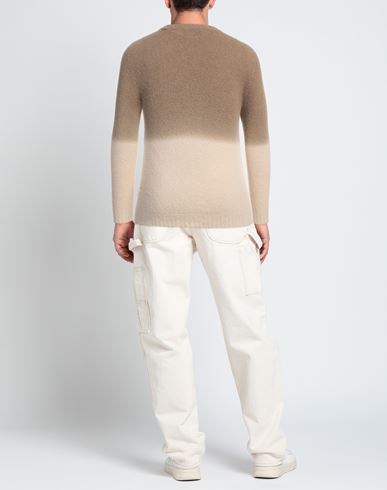 Alpha Studio Man Sweater Camel Size 36 Alpaca wool, Polyamide, Cotton, Modal, Elastane