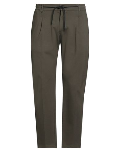 Man Pants Military green Size 36 Viscose, Nylon, Elastane