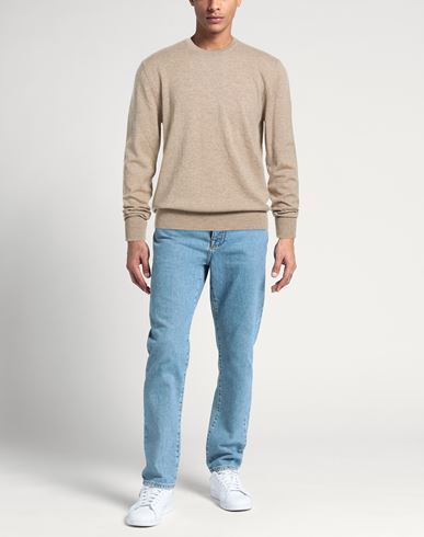 Man Sweater Beige Size 42 Cashmere