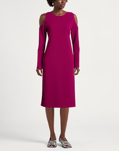 Woman Midi dress Mauve Size L Polyester, Elastane