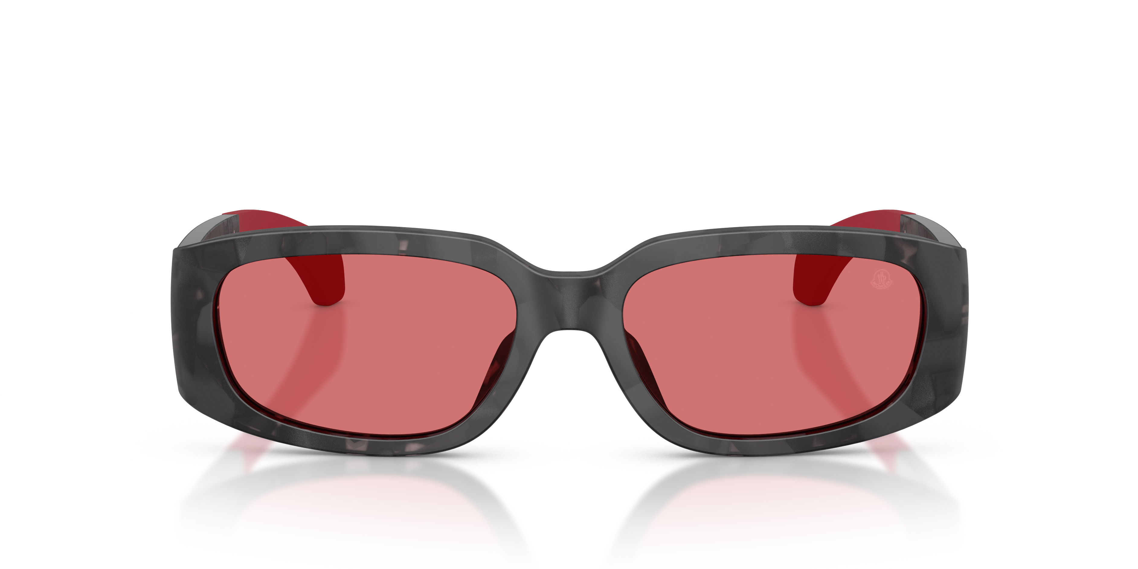 Moncler Unisex Moncler ME6014U LUMIN 303275 Sunglasses Acetate Black Pink Squared Norma