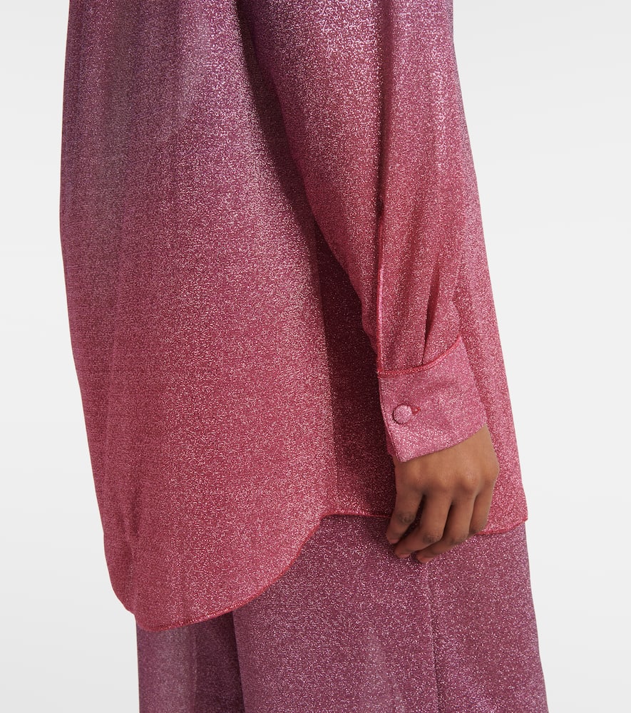 Oséree Lumière lamé shirt