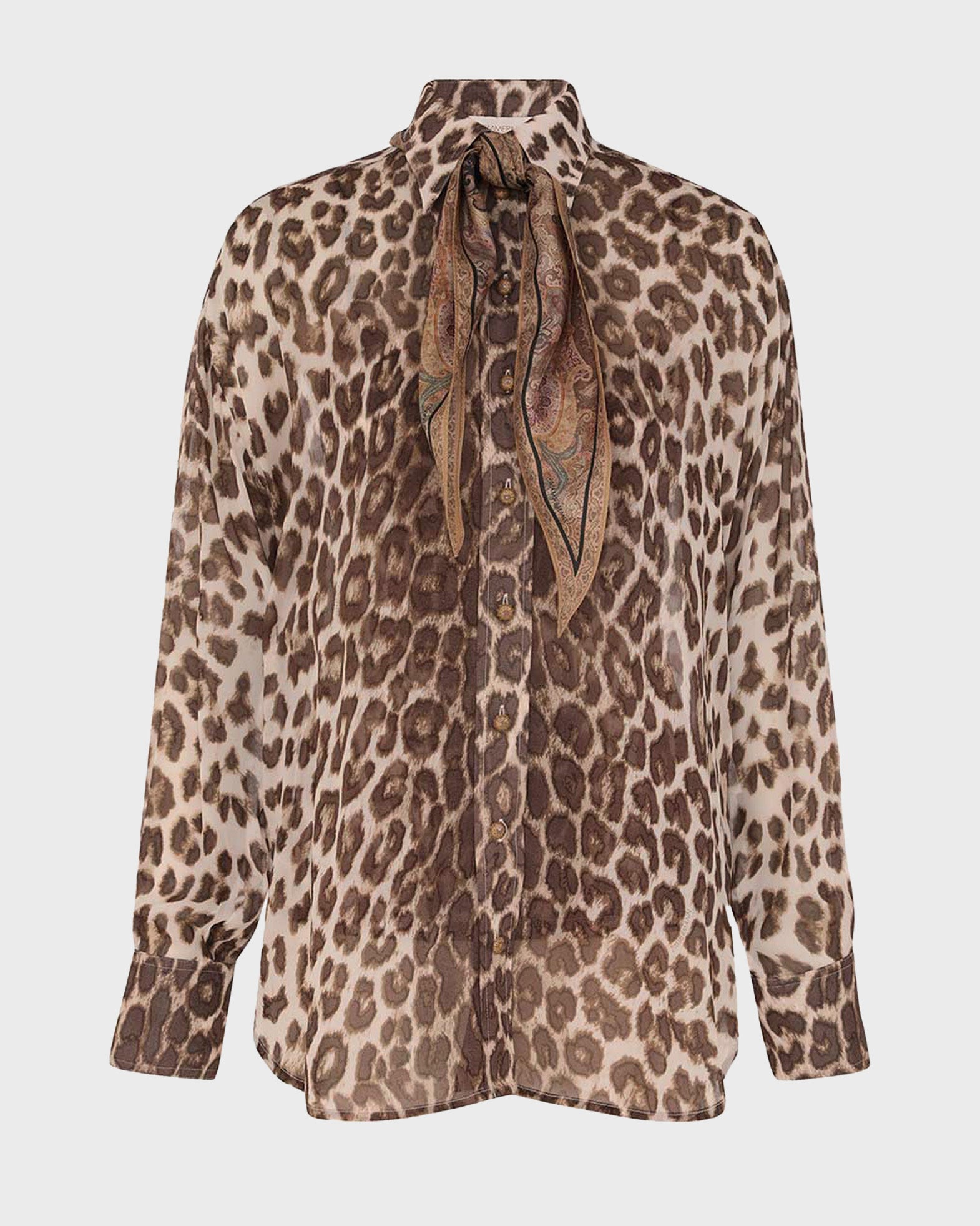 Zimmermann Illustration Shirt Leopard