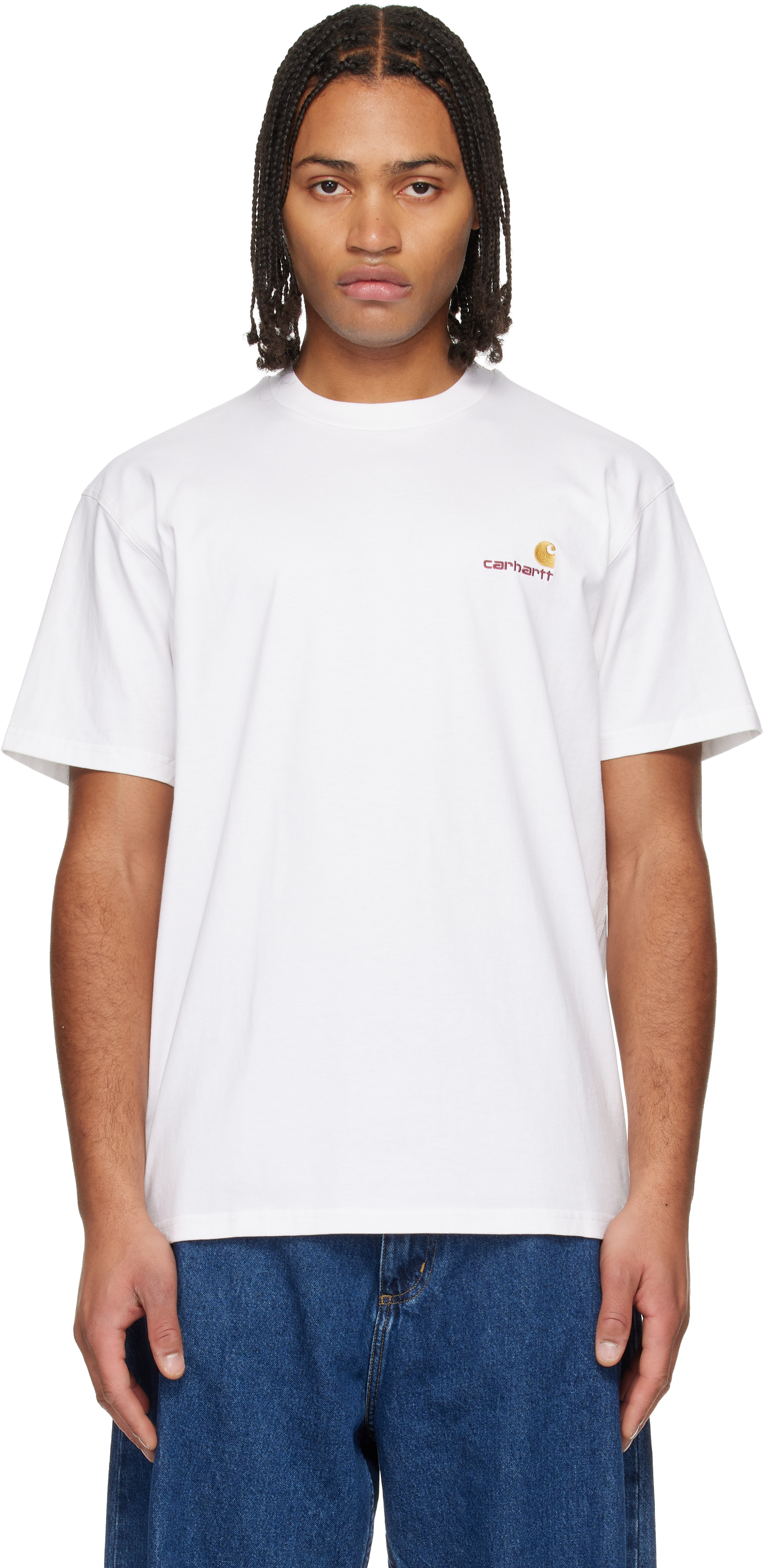 White S/S American Script T-shirt