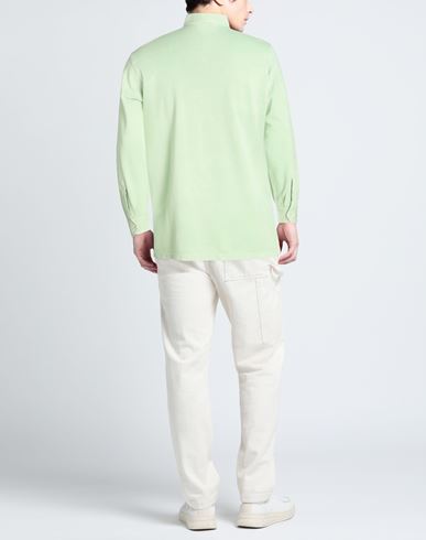 Rossopuro Man Polo shirt Light green Size 4 Cotton