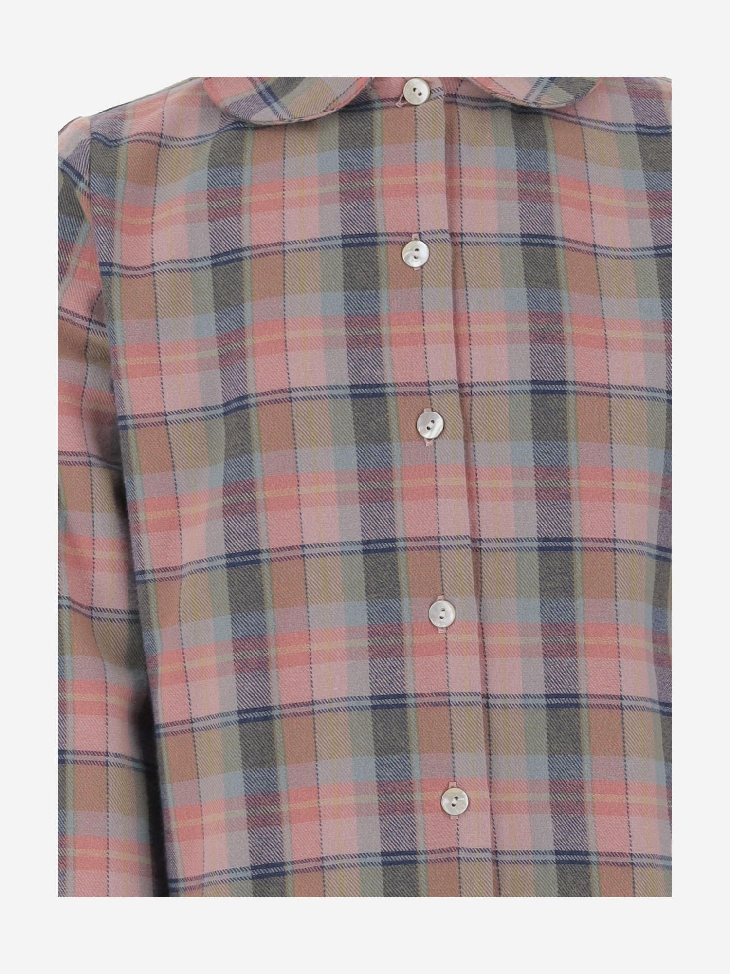 Cotton Check Pattern Shirt — Multicolor